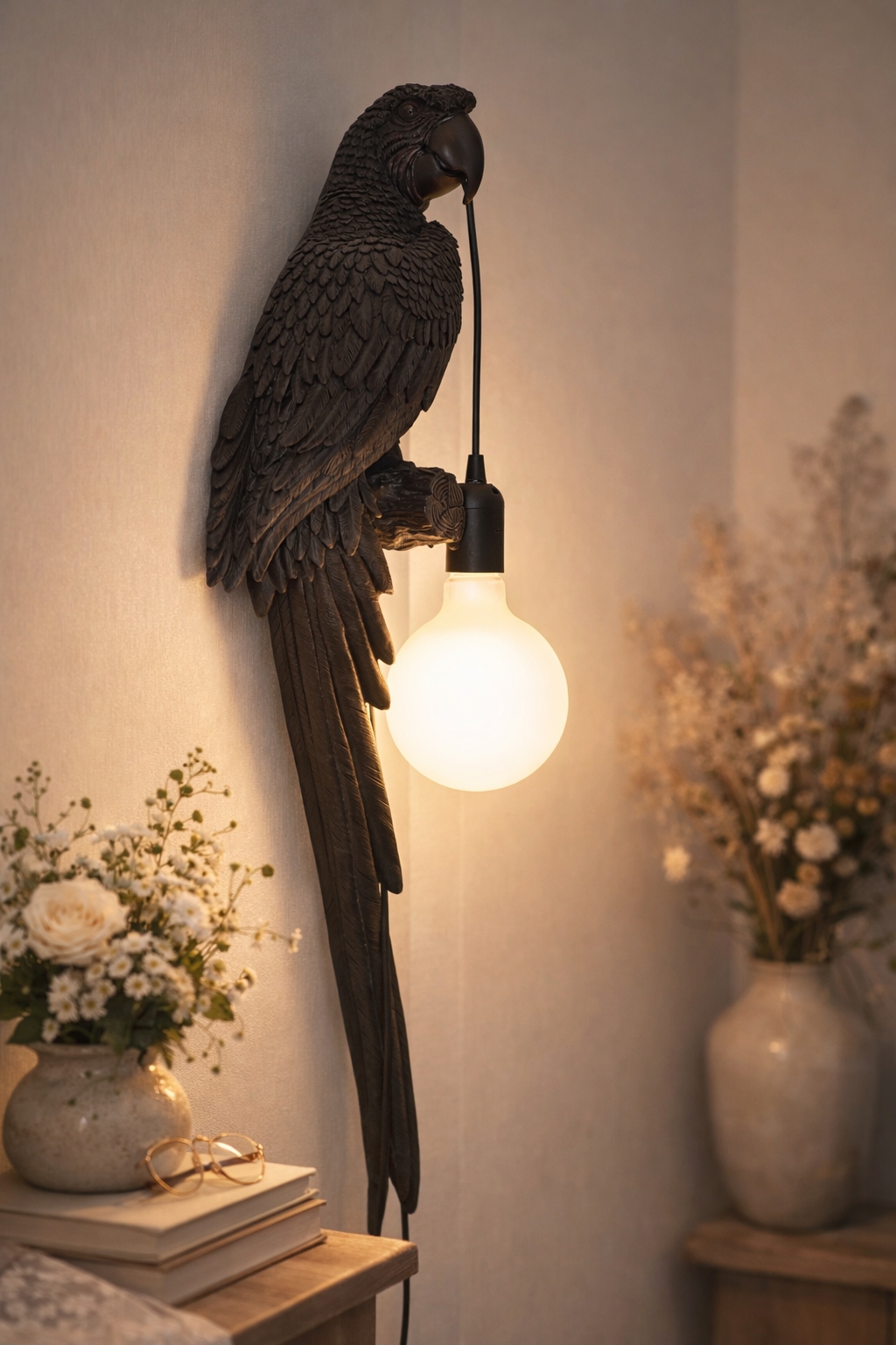 Vägglampa, Papegoja inspirationsbild