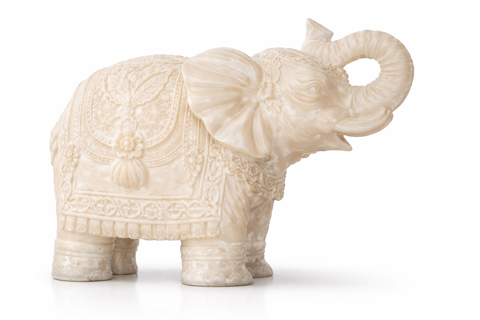 Stående elefant, ljus