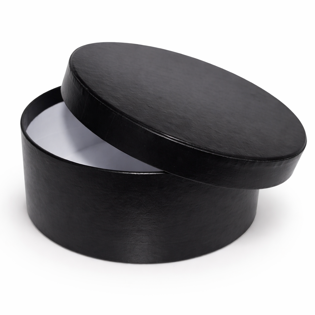 Svart dekorativ låda